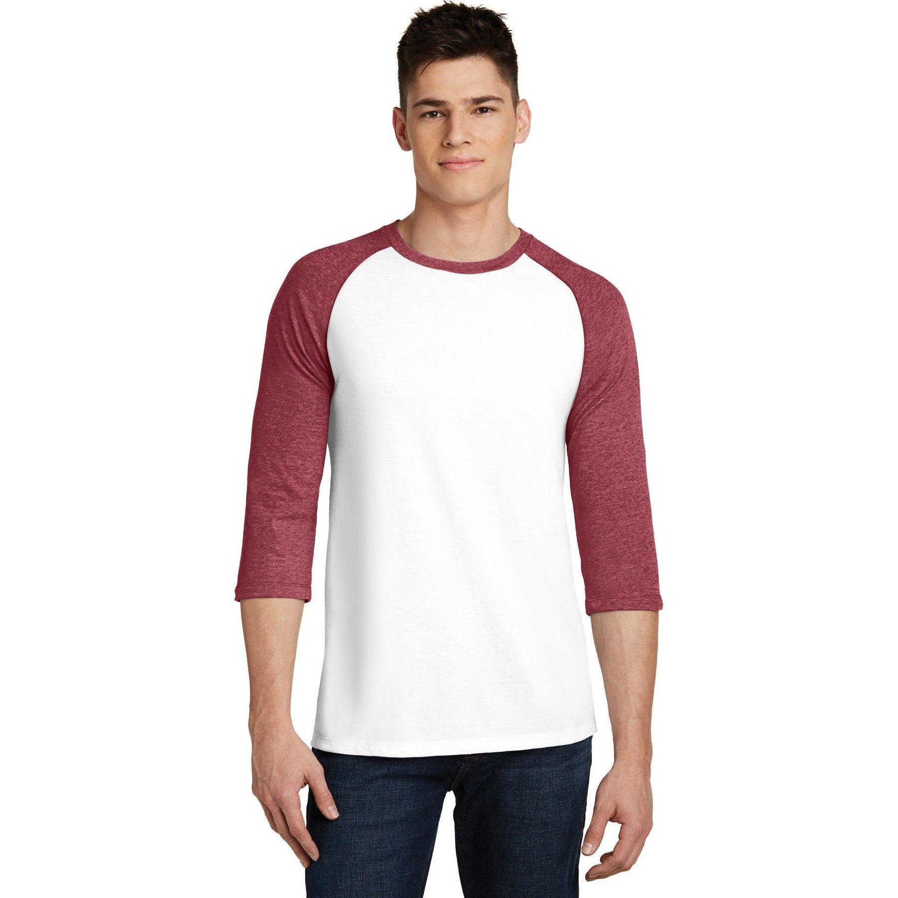 District-District® Very Important Tee® 3/4-Sleeve Raglan. DT6210-MedTech-4